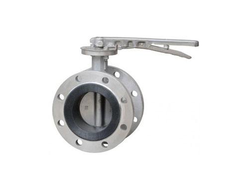 Steel flange wafer type butterfly valve